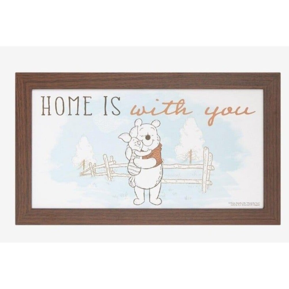 Disney Winnie the Pooh, "Home is with you" wall art.